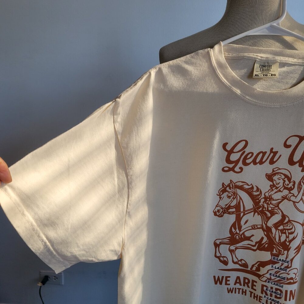 Women’s s Gear Up Western Wear Color Comfort Wear T-Shirt (Size: XL) - Picture 5 of 11